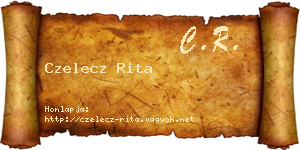 Czelecz Rita névjegykártya
