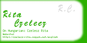 rita czelecz business card